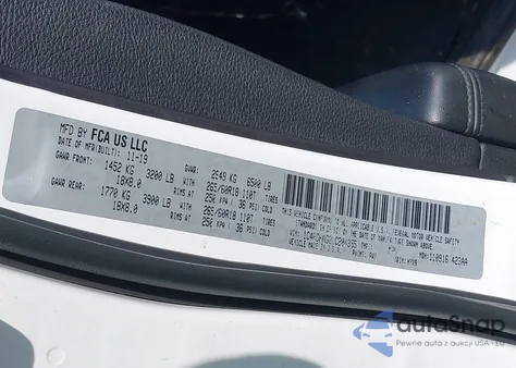 2020 Dodge Durango Sxt Rwd from USA, damaged, VIN 1C4RDHAG2LC204355